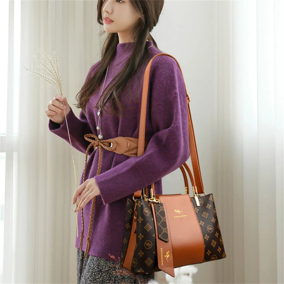 Women's Designer Handbag – Large Capacity Leather Shoulder Bag