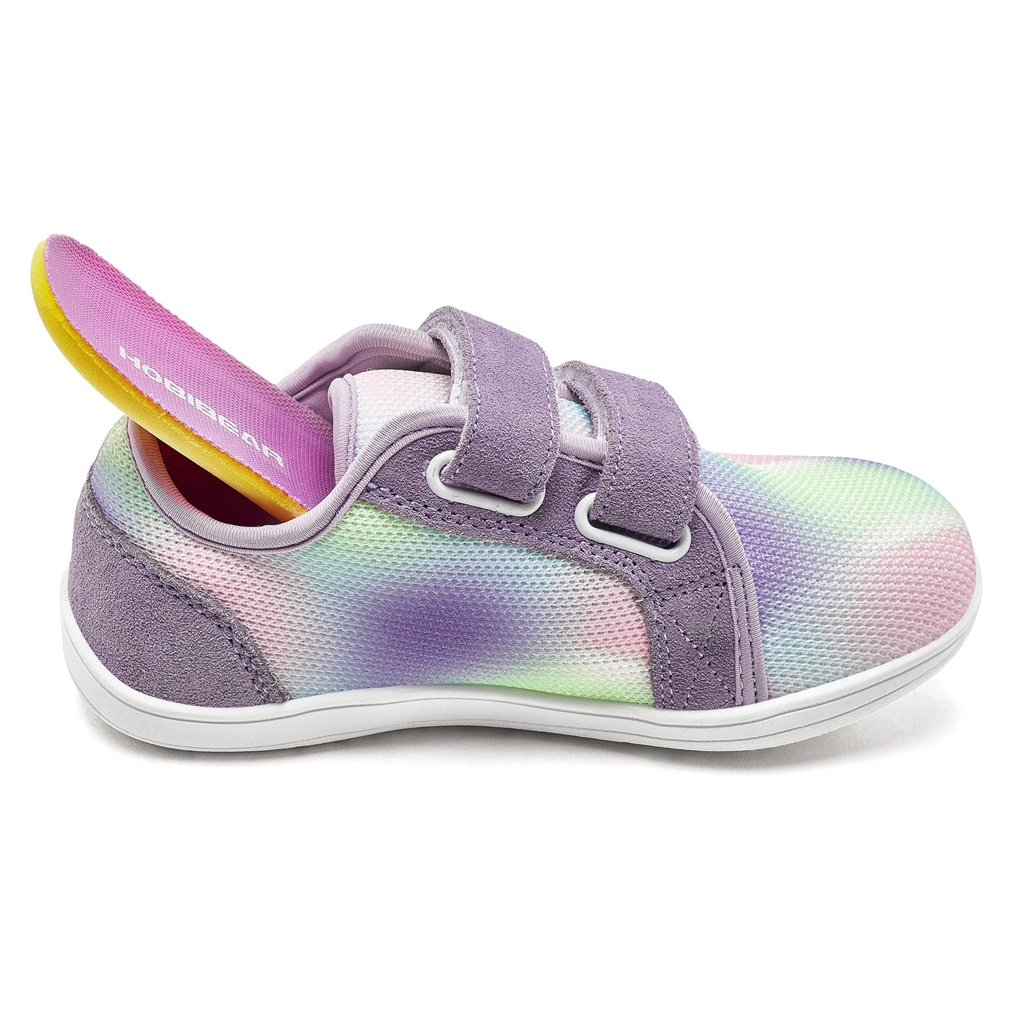 Kids Barefoot Sneakers Wide Toe Mesh Shoes with Hook & Loop Strap