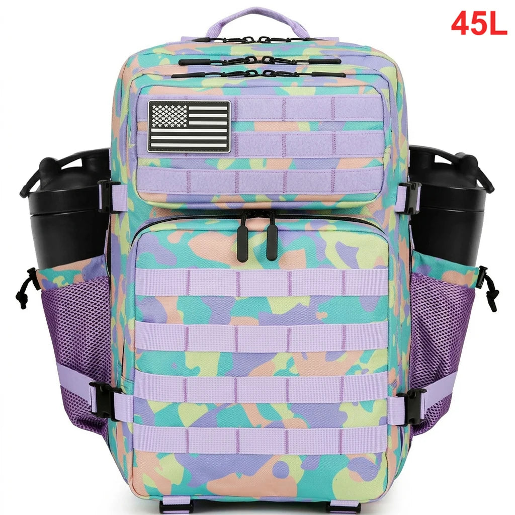 45L Tactical Backpack – Waterproof Military Hiking Bag