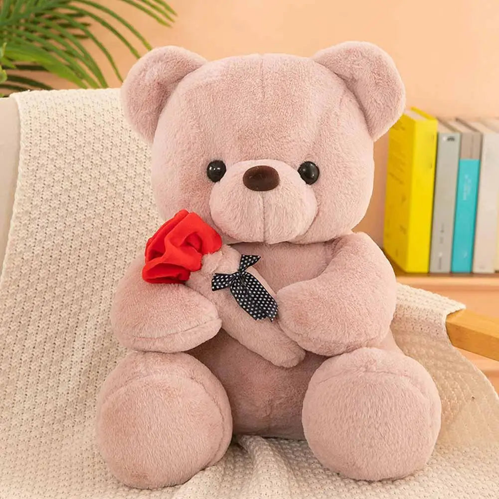 Rose Teddy Bear Plush Stuffed Animal – Valentine's Day Gift