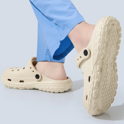 Clog Hole Shoes Thick Sole Non-Slip Beach Sandals for Men & Women