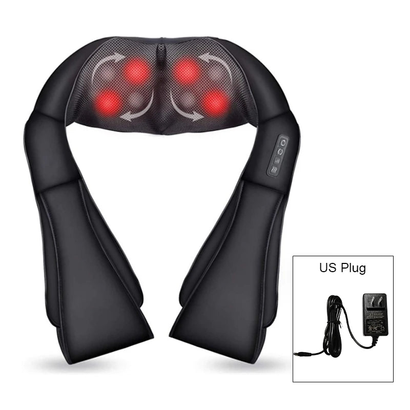 Shiatsu Neck & Shoulder Massager with Heat – U-Shape Deep Kneading