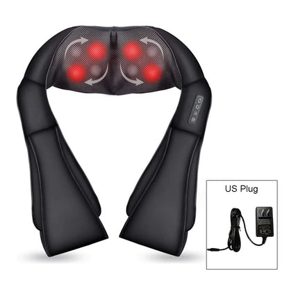 Shiatsu Neck & Shoulder Massager with Heat – U-Shape Deep Kneading