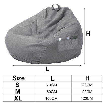 Soft Fluffy Bean Bag Chair Cover Without Filler