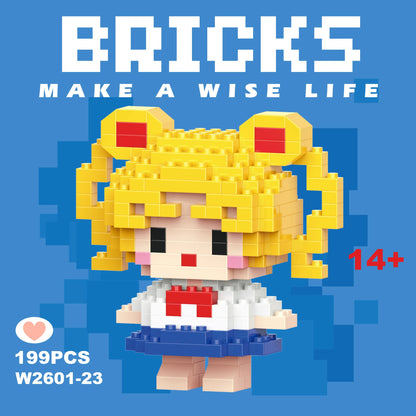 Disney Character Mini Building Blocks Set – Micro Bricks Figures 135–214 PCS