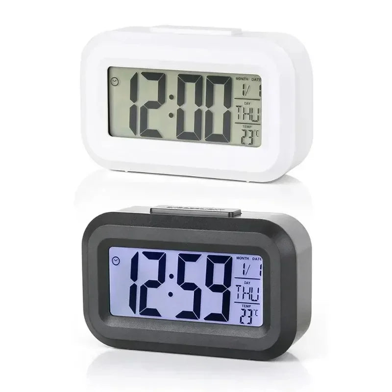 LED Digital Alarm Clock with Backlight, Date & Temperature Display