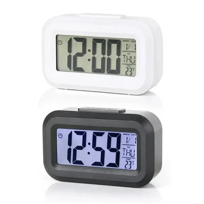 LED Digital Alarm Clock with Backlight, Date & Temperature Display