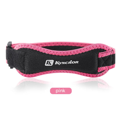 Patella Knee Strap Adjustable Silicone Tendon Support Band for Running Sports