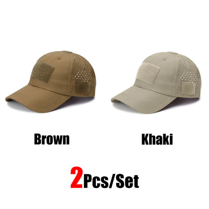 Tactical Baseball Cap with Velcro Patch – Breathable Adjustable Hat