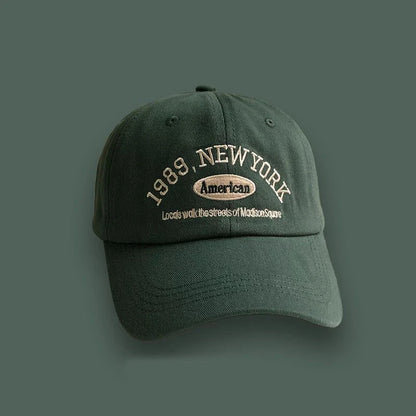 Baseball Cap – Unisex Retro Letter Embroidered Hat