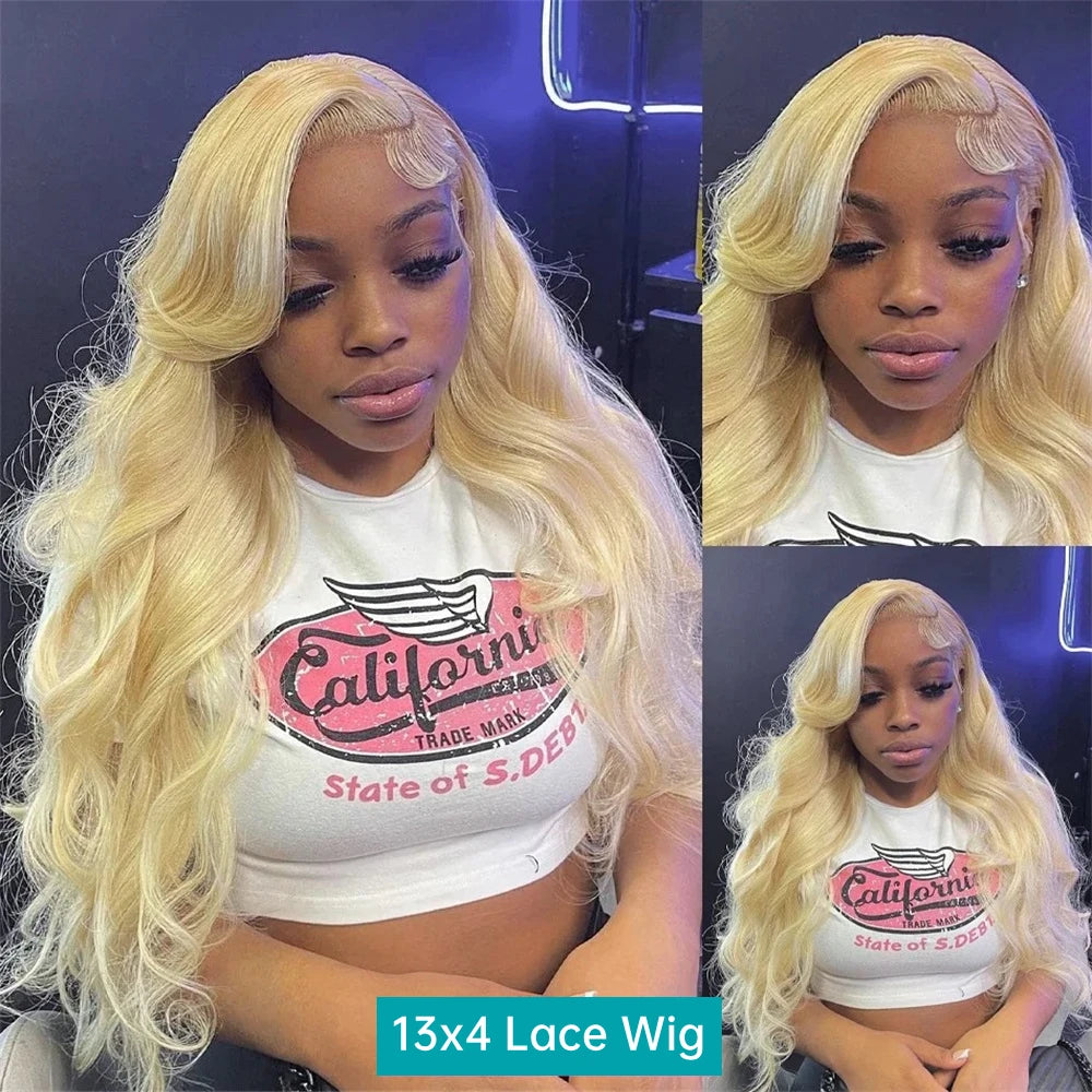 613 Blonde Body Wave HD Lace Front Wig Human Hair – 13x4 & 13x6, 200%-220% Density
