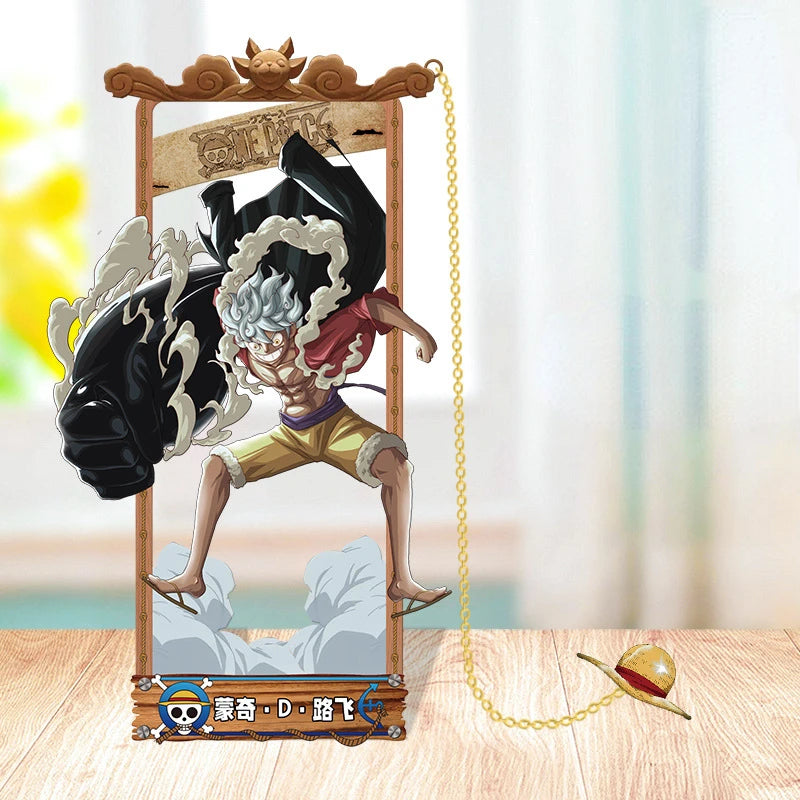 One Piece Cartoon Character Metal Bookmark