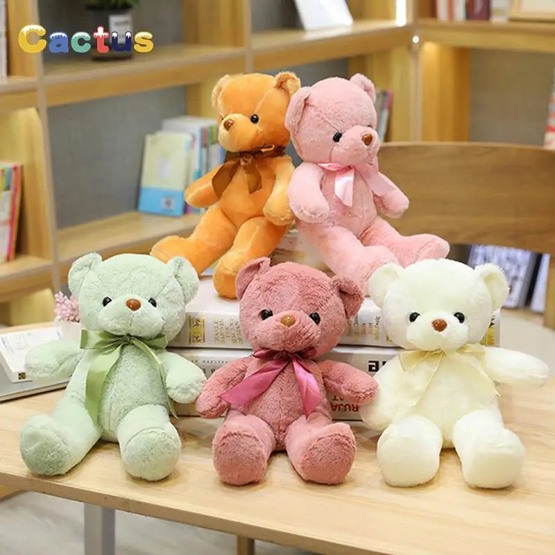 Stuffed Teddy Bear Plush Toy 30cm – Soft Colorful Bear Doll