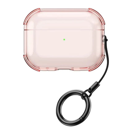 Clear AirPods Pro 3 Case with Keychain Ring – Shockproof TPU Cover