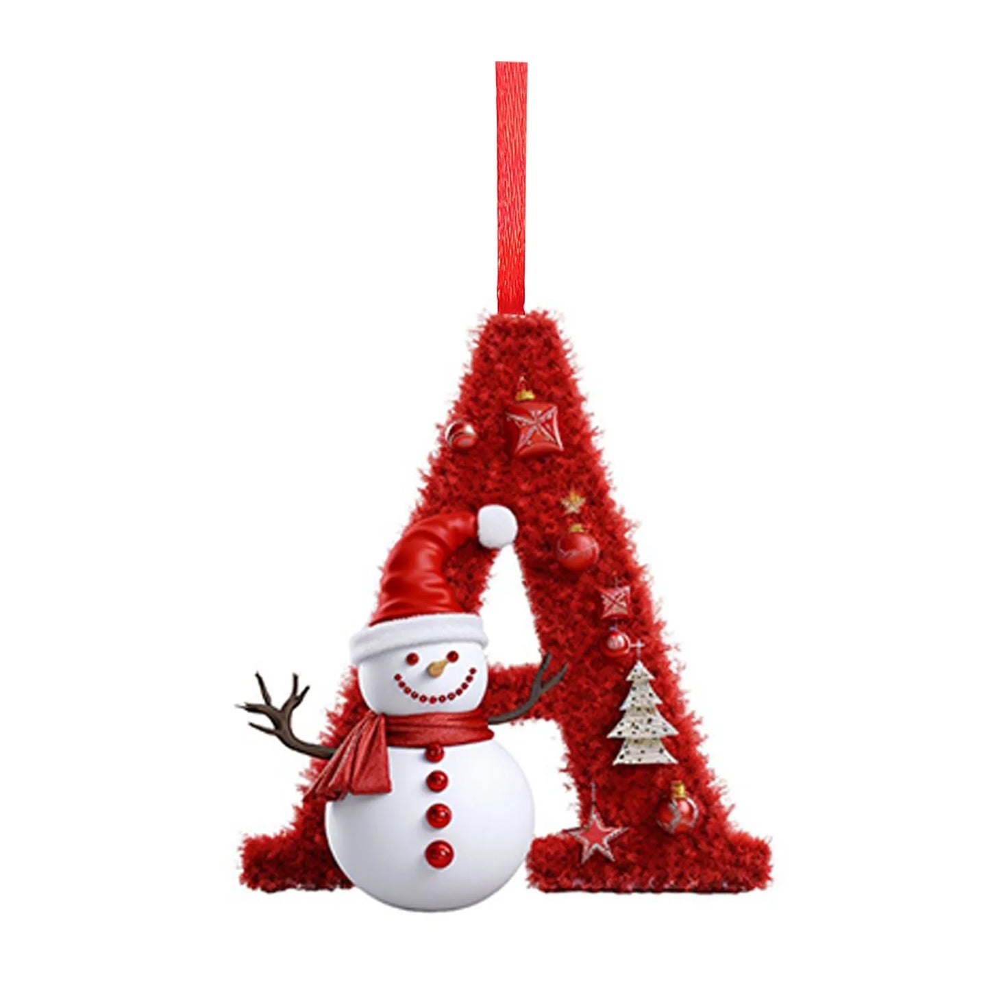 Acrylic Letter Christmas Tree Ornament – All 26 Letters