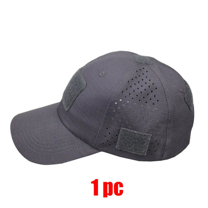 Tactical Baseball Cap with Velcro Patch – Breathable Adjustable Hat