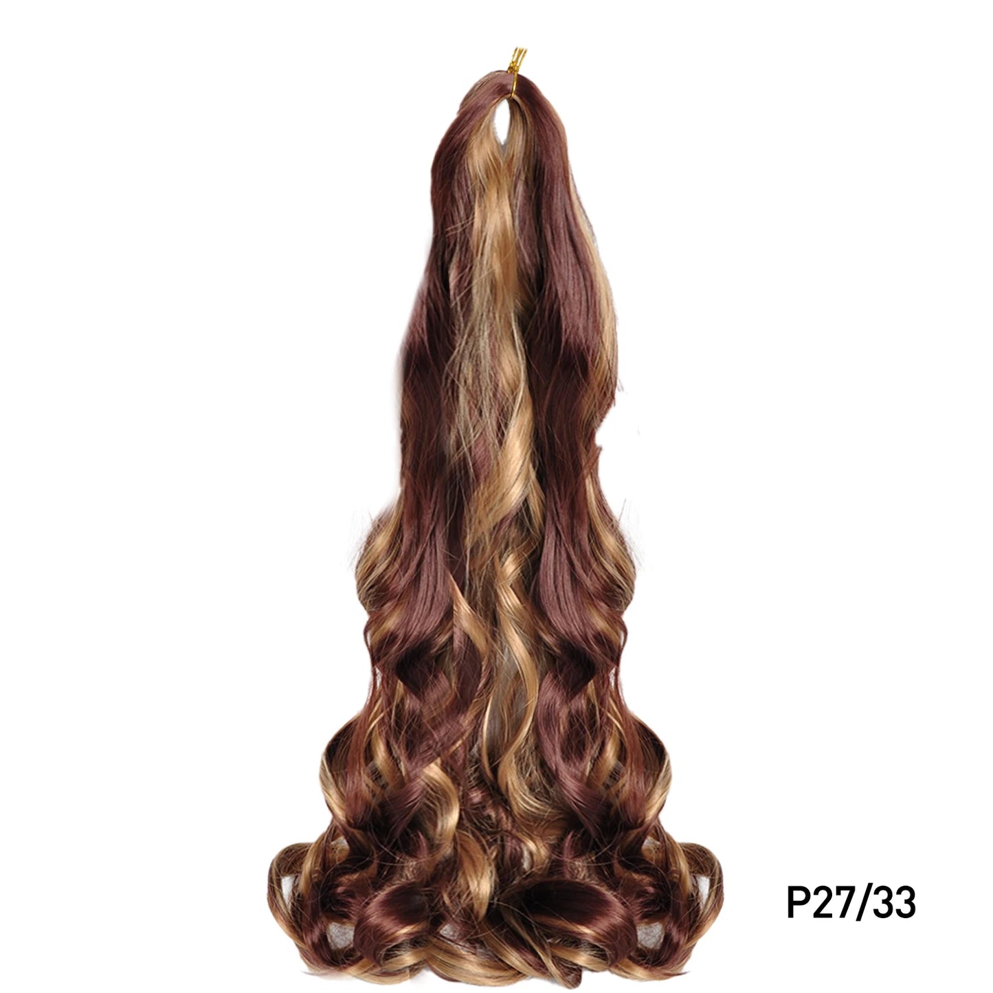 French Curl Braiding Hair 24 Inch – Pre-Stretched Synthetic Spiral Braids for Women