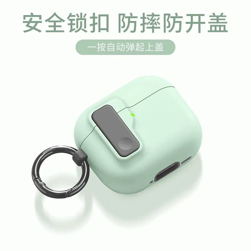 AirPods Pro 3 Case with Phone Stand, Magnetic Lock & Carabiner