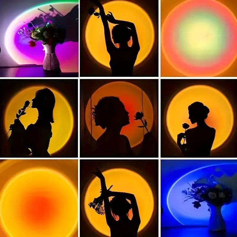 Sunset Projection Lamp 16 Colors RGB LED with Remote Control