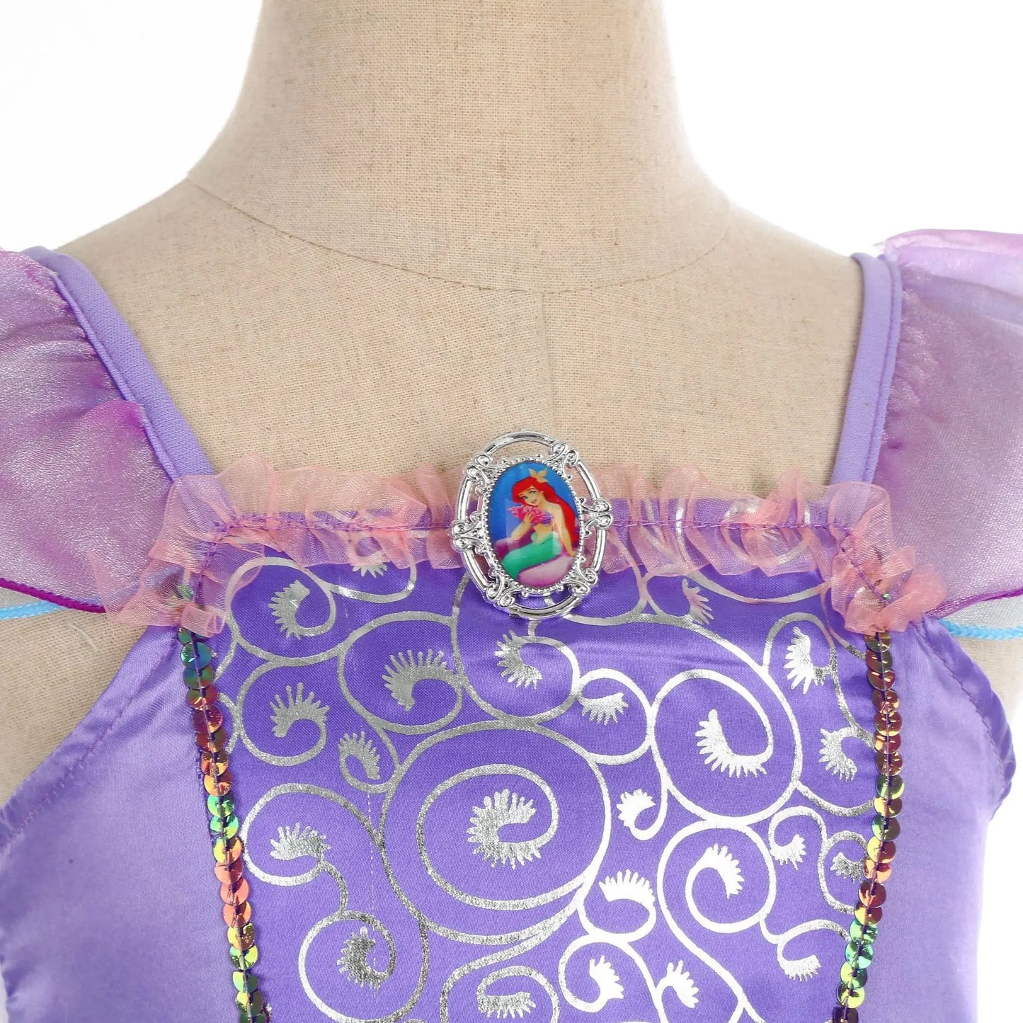 Girls Mermaid Princess Costume Dress – Birthday Party & Christmas