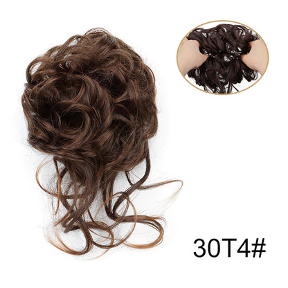 Messy Bun Hairpiece Scrunchie – Synthetic Chignon Hair Extension