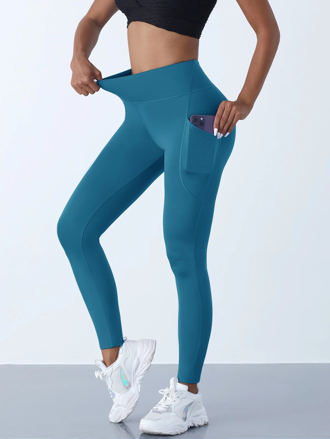 Women's High Waist Leggings with Pockets – Push Up Yoga Pants