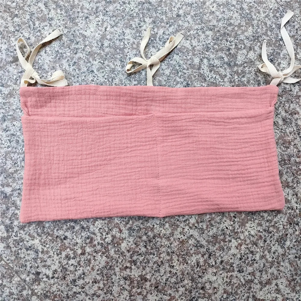 Baby Crib Organizer Hanging Storage Bag – Bedside Diaper Caddy