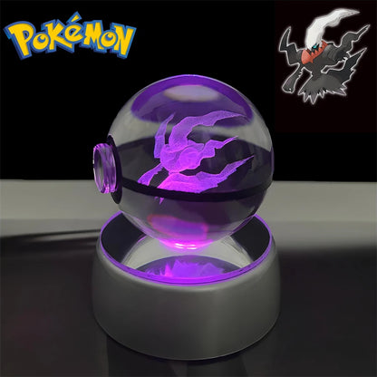 Pokémon 3D Crystal Poké Ball Night Light with LED Base