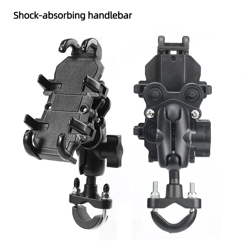 Motorcycle Bike Phone Holder Aluminum Handlebar GPS Mount Bracket