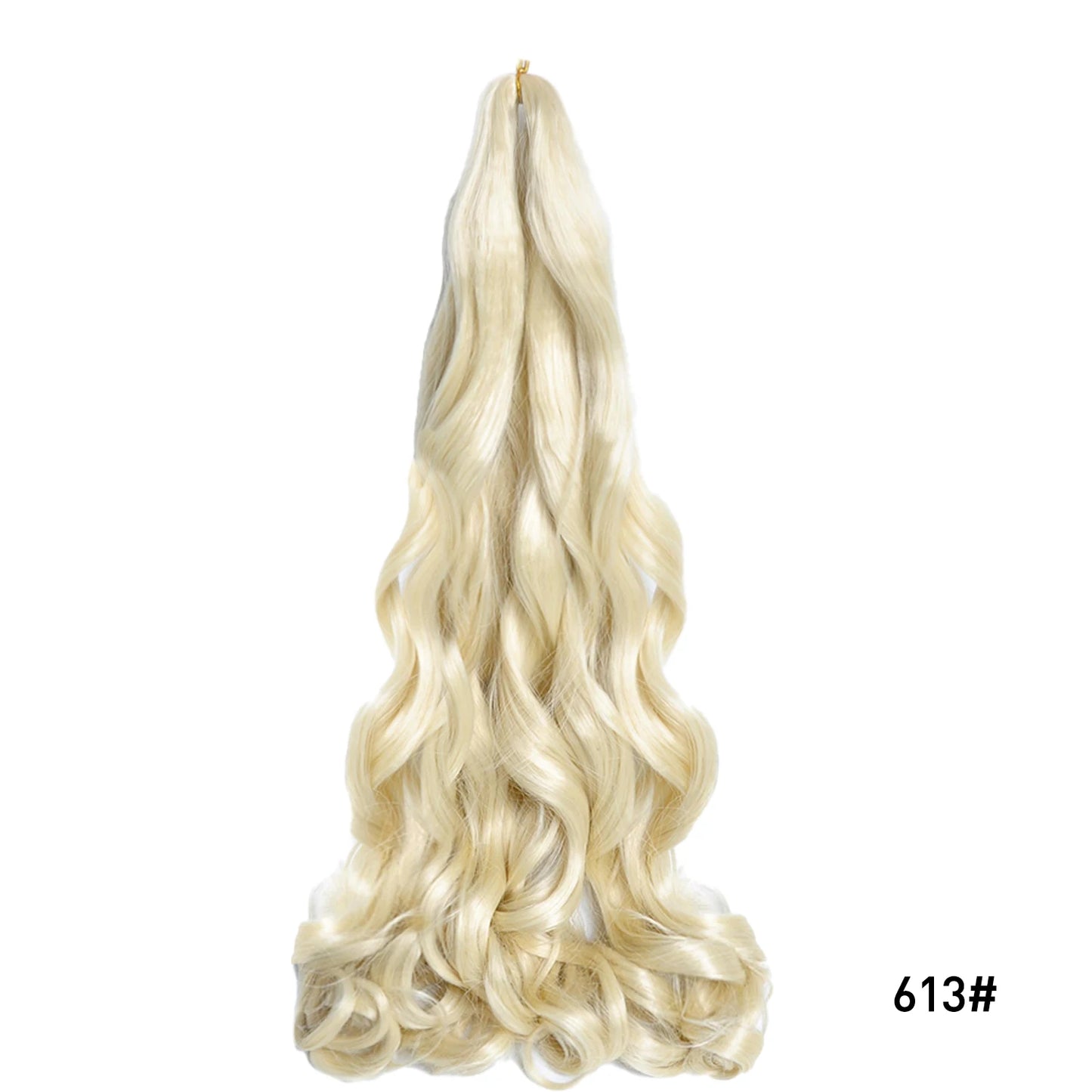 French Curl Braiding Hair 24 Inch – Pre-Stretched Synthetic Spiral Braids for Women