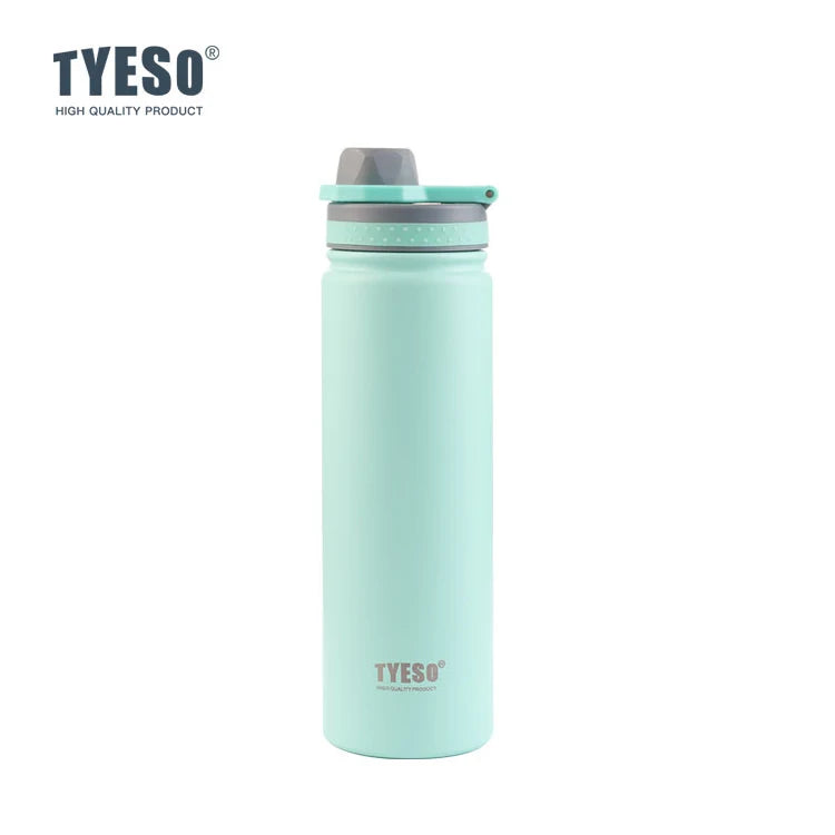 TYESO Insulated Water Bottle – Stainless Steel Vacuum Flask for Sports & Travel