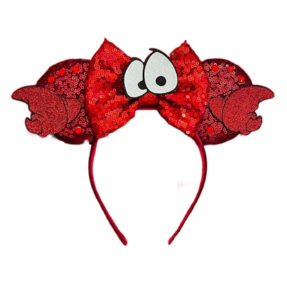 Mouse Ears Headband with Sequins & Bow – Kids & Adults