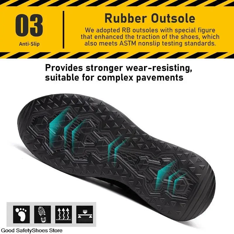 Steel Toe Safety Shoes – Lightweight Work Sneakers for Men & Women