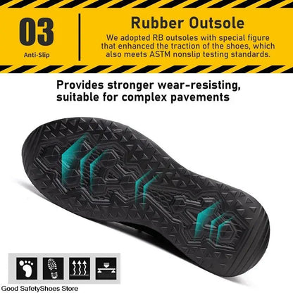 Steel Toe Safety Shoes – Lightweight Work Sneakers for Men & Women