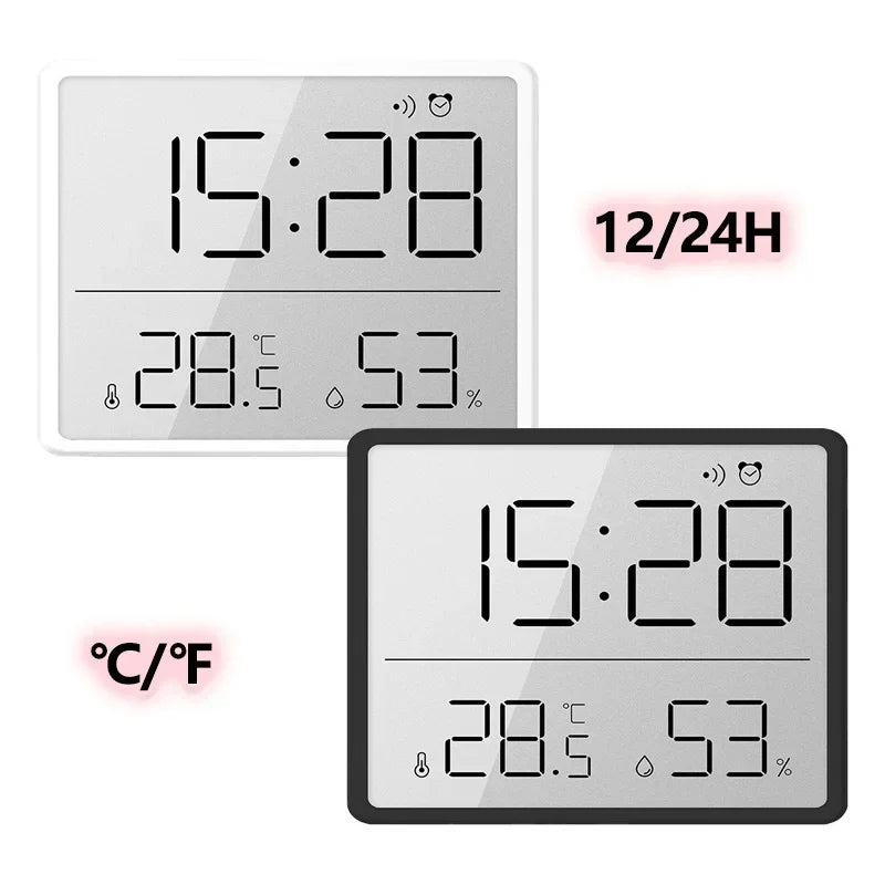 Digital Alarm Clock with Temperature & Humidity Display