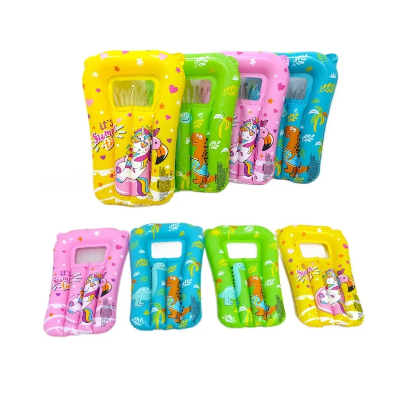 Kids Inflatable Pool Float Mat Cartoon Swimming Ring