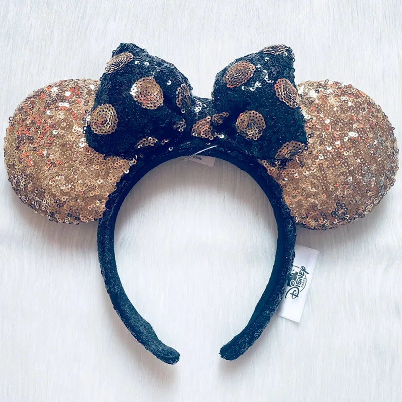 Disney Minnie Mouse Ears Headband – Plush Bow for Adults & Kids