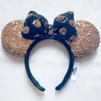 Disney Minnie Mouse Ears Headband – Plush Bow for Adults & Kids