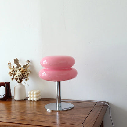 Macaron Glass Table Lamp with Trichromatic Dimming