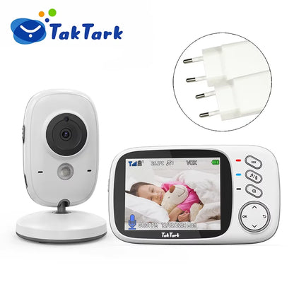 TakTark Wireless Video Baby Monitor – 3.2" Screen, Night Vision & Two-Way Talk