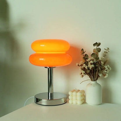 Macaron Glass Table Lamp with Trichromatic Dimming