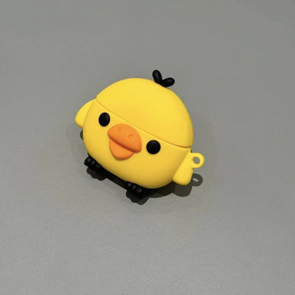 Cute Yellow Chick AirPods Case – Soft Silicone Protective Cover