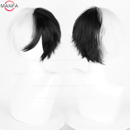 Short Straight Anime Cosplay Wig 30cm Multi-Color Unisex