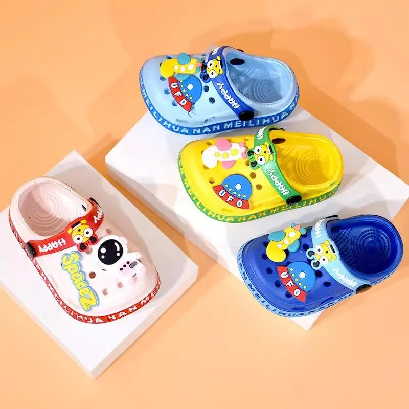 Kids Cartoon Clog Sandals – Anti-Slip Soft Sole for Boys & Girls
