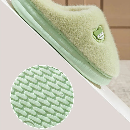 Memory Foam Plush Slippers – Cozy Non-Slip Winter House Shoes