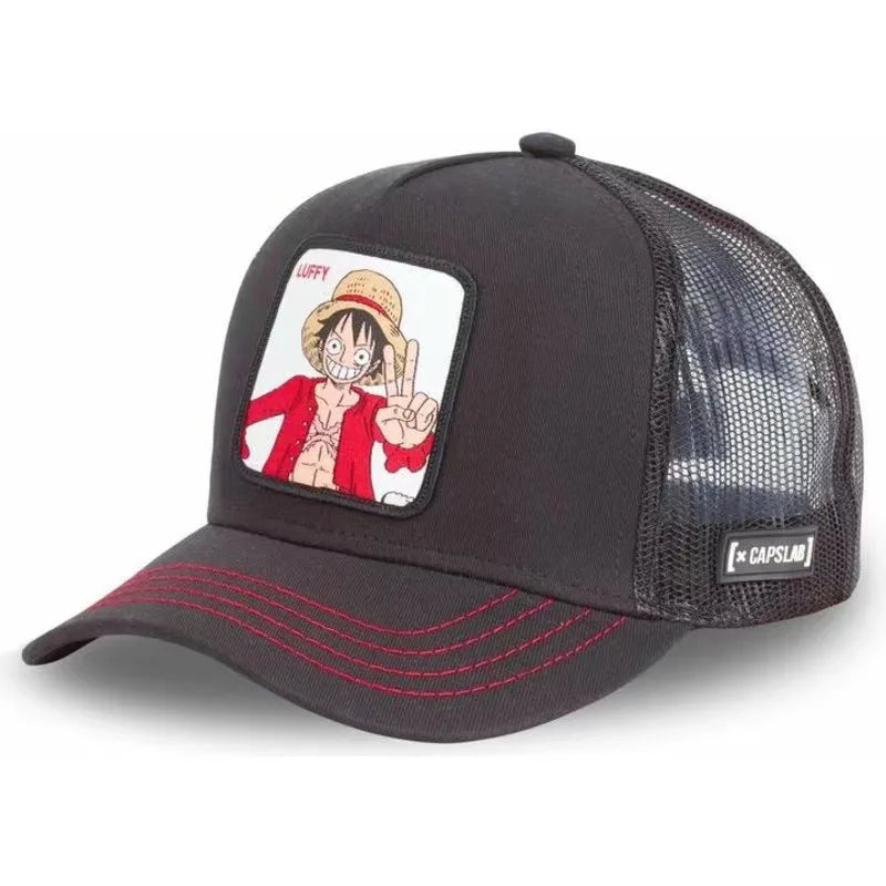 One Piece Luffy Embroidered Adjustable Baseball Cap