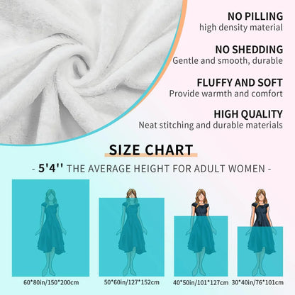 Cabbage Throw Blanket – Funny Novelty Lettuce Plush Blanket, 4 Sizes
