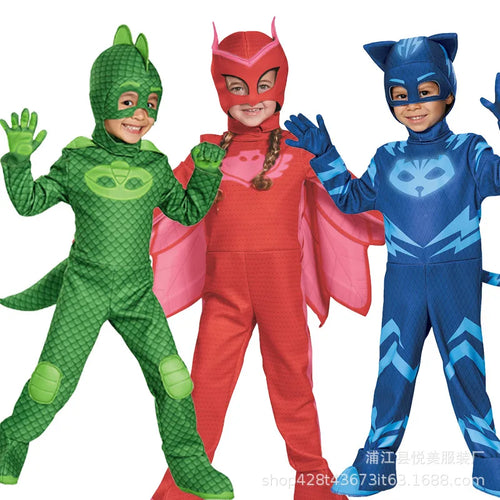 Kids Anime Hero Gecko Costume with Mask – Halloween Cosplay Suit