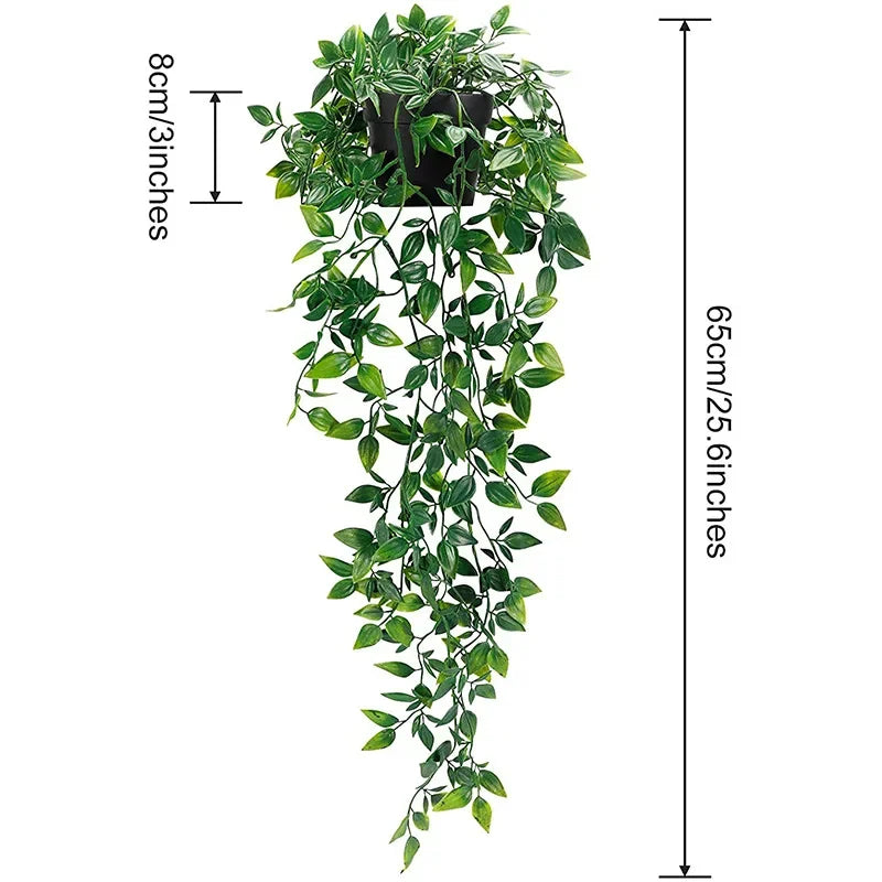 Artificial Hanging Plant Vine – 90cm Faux Greenery for Home & Wedding Decor