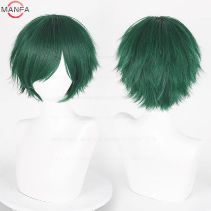Short Straight Anime Cosplay Wig 30cm Multi-Color Unisex